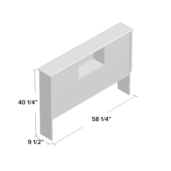 Harriet Bee Cubby Full Bookcase Headboard & Reviews Wayfair